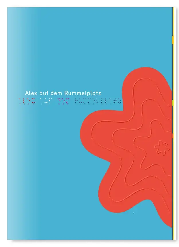 Cover of volume 2 with tactile red pattern